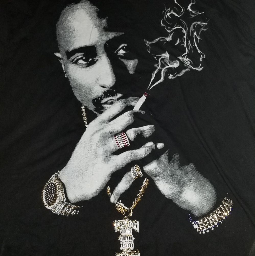Vintage  makaveli rhinestone tupac t shirt